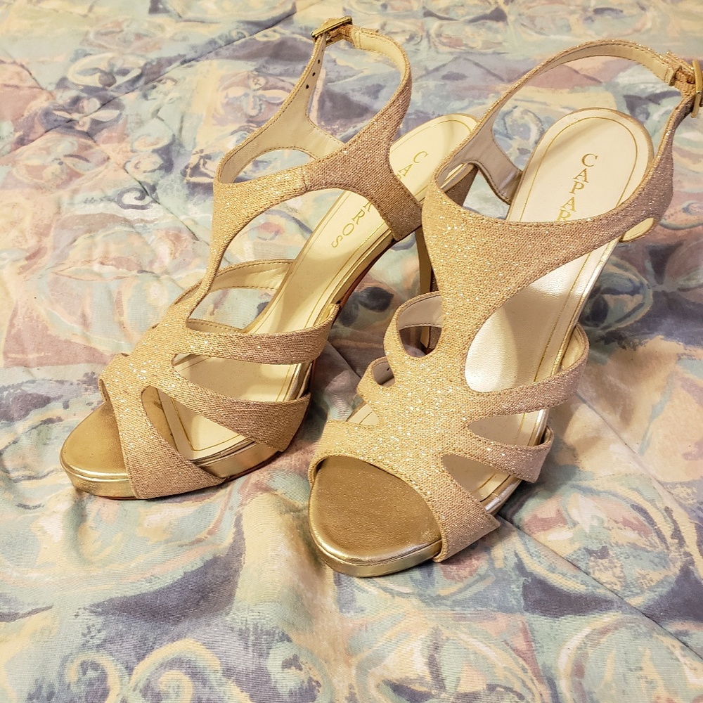 Caparros gold high heel